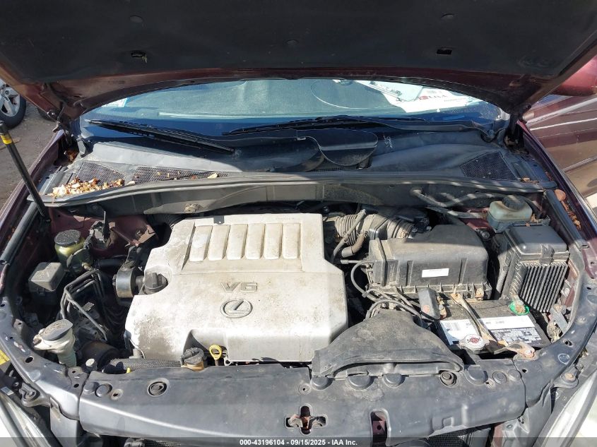 2009 Lexus Rx 350 VIN: JTJHK31U492054691 Lot: 43196104