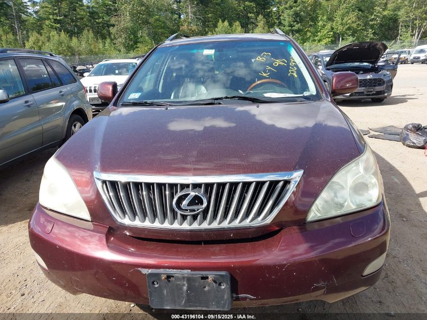 2009 Lexus Rx 350 VIN: JTJHK31U492054691 Lot: 43196104