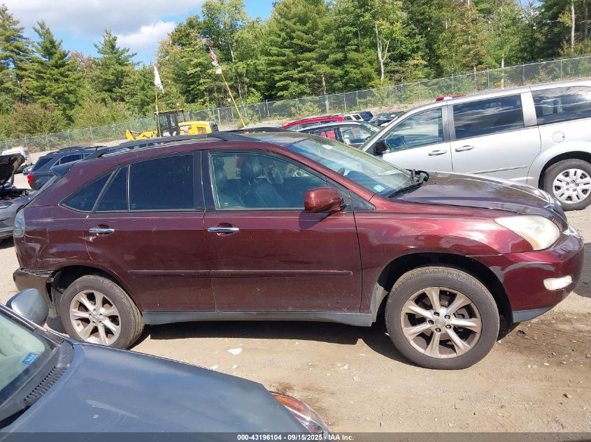 2009 Lexus Rx 350 VIN: JTJHK31U492054691 Lot: 43196104
