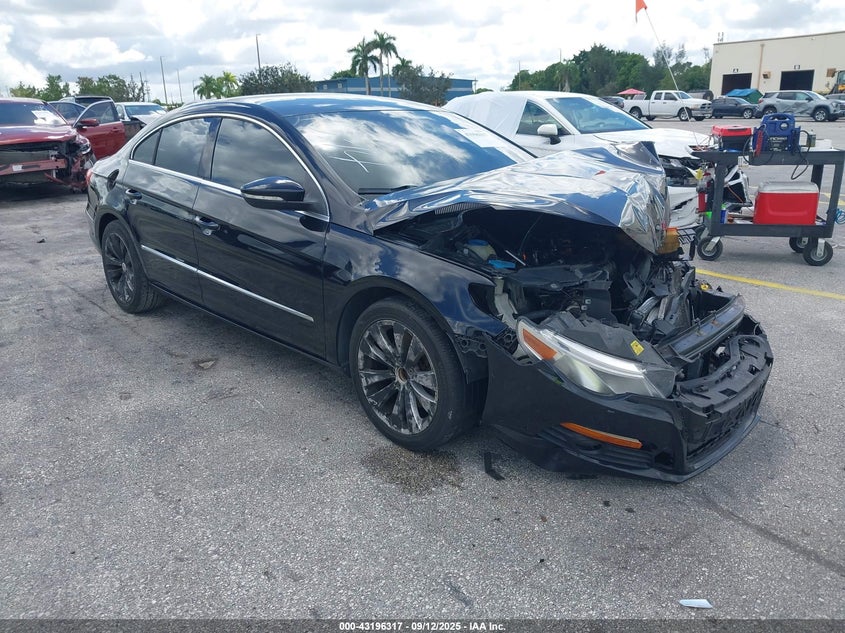 2009 Volkswagen Cc Sport black sedan gasoline WVWML73C29E553675 photo #1