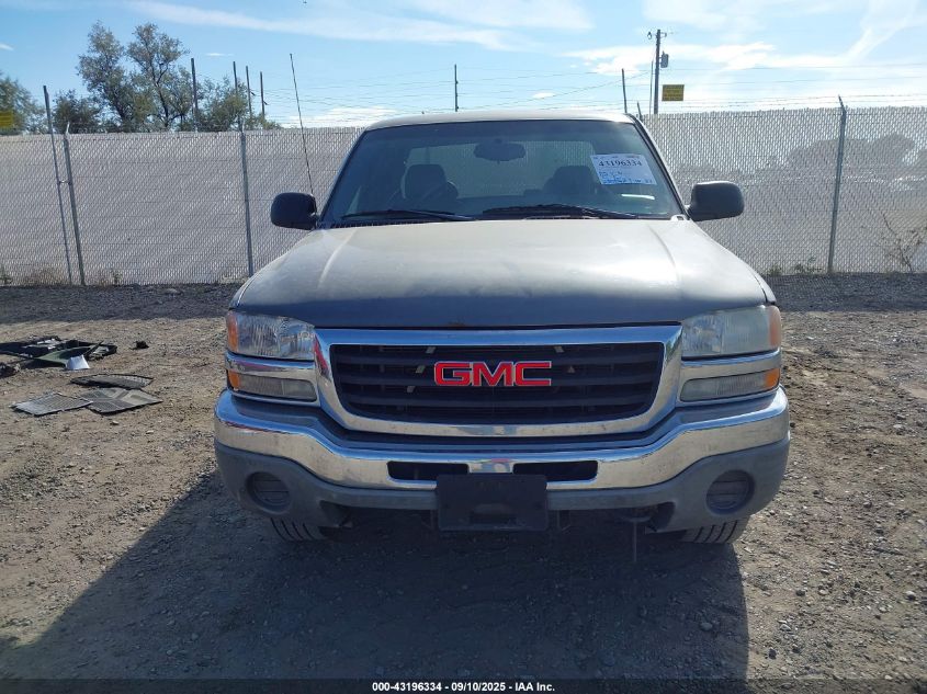 2006 GMC Sierra 1500 Sl VIN: 1GTEK19V16E195512 Lot: 43196334
