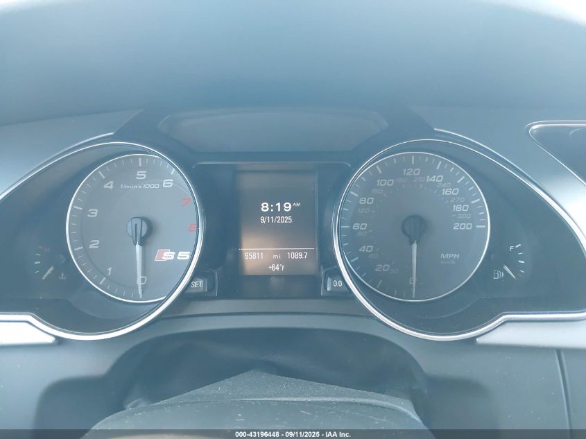 2011 Audi S5 3.0 Premium Plus VIN: WAUCGAFH2BN018479 Lot: 43196448