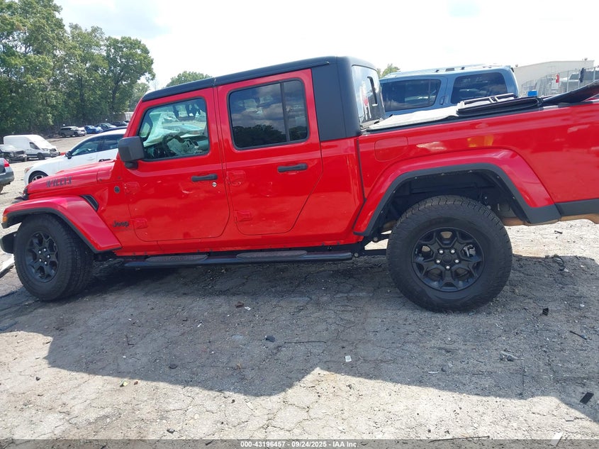 2023 Jeep Gladiator Willys 4X4 VIN: 1C6HJTAG1PL539188 Lot: 43196457