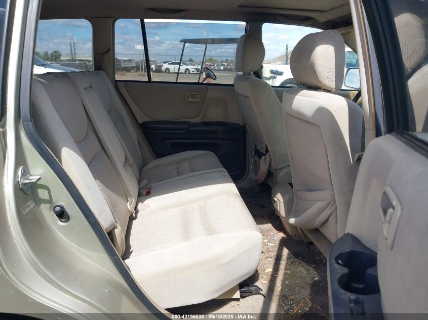 2003 Toyota Highlander V6 VIN: JTEGF21A530079004 Lot: 43196530