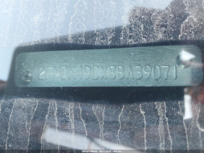 2008 Ford Edge Limited VIN: 2FMDK49CX8BA39071 Lot: 43196546