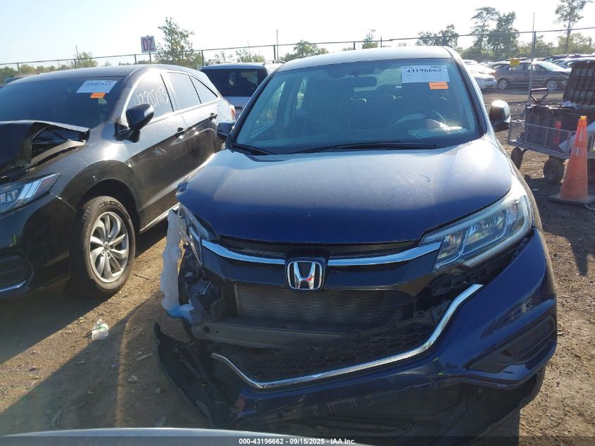 2015 Honda Cr-V Lx VIN: 5J6RM4H39FL119524 Lot: 43196662