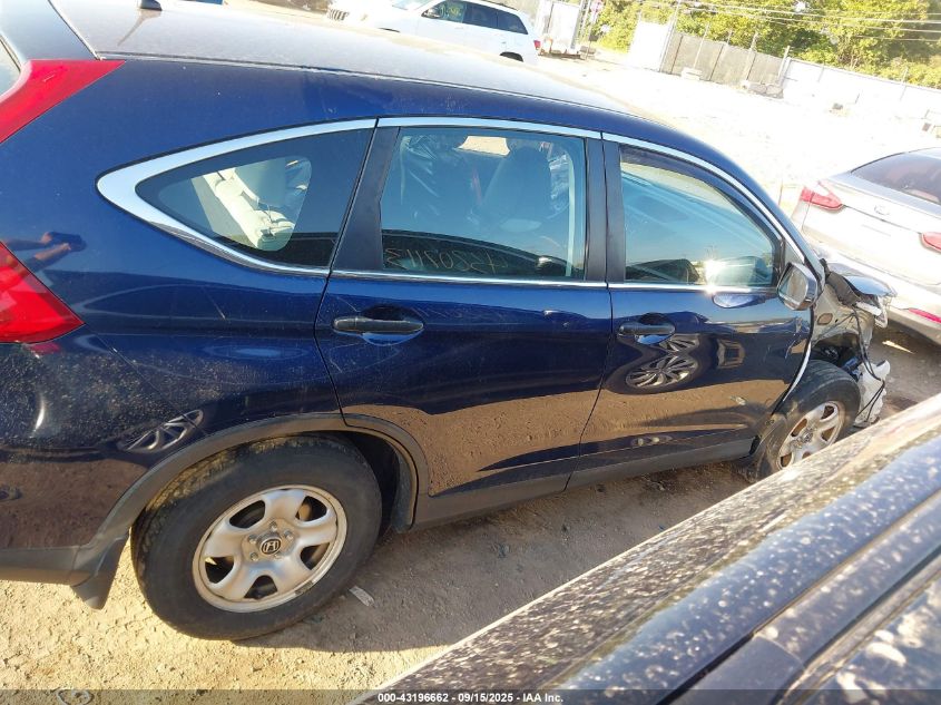 2015 Honda Cr-V Lx VIN: 5J6RM4H39FL119524 Lot: 43196662