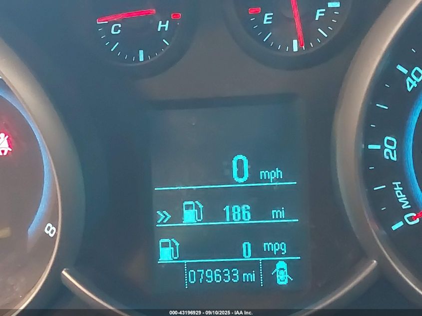 2012 Chevrolet Cruze Ls VIN: 1G1PC5SH2C7277372 Lot: 43196929