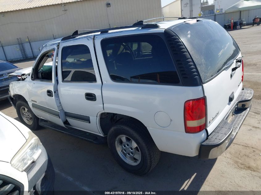 2002 Chevrolet Tahoe Ls VIN: 1GNEC13V92R319204 Lot: 43197016
