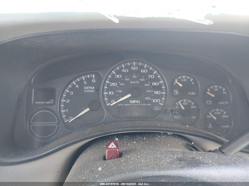 2002 Chevrolet Tahoe Ls VIN: 1GNEC13V92R319204 Lot: 43197016