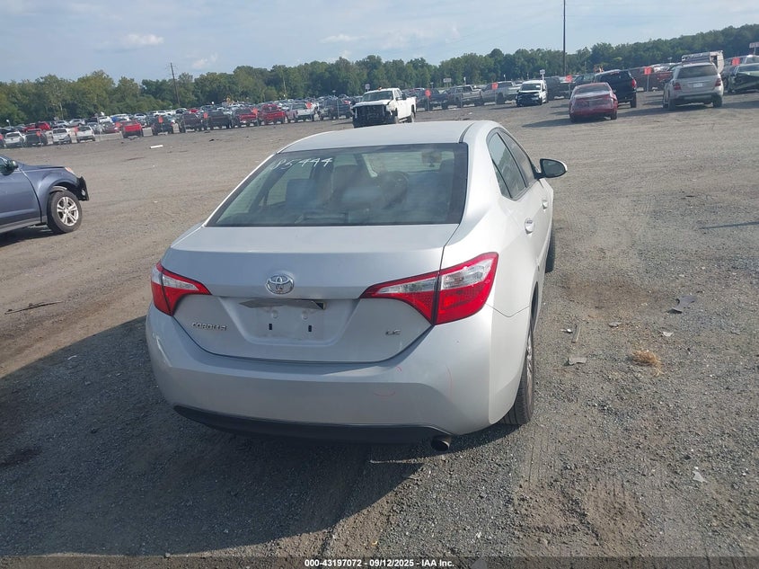 2015 TOYOTA COROLLA LE - 2T1BURHE5FC230102
