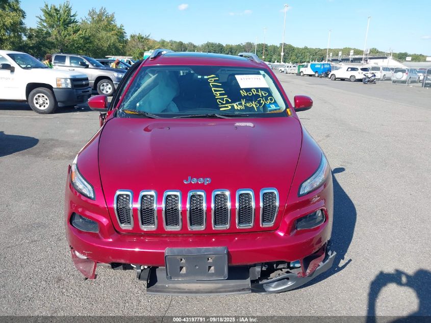 2016 Jeep Cherokee Limited VIN: 1C4PJMDS9GW279258 Lot: 43197791