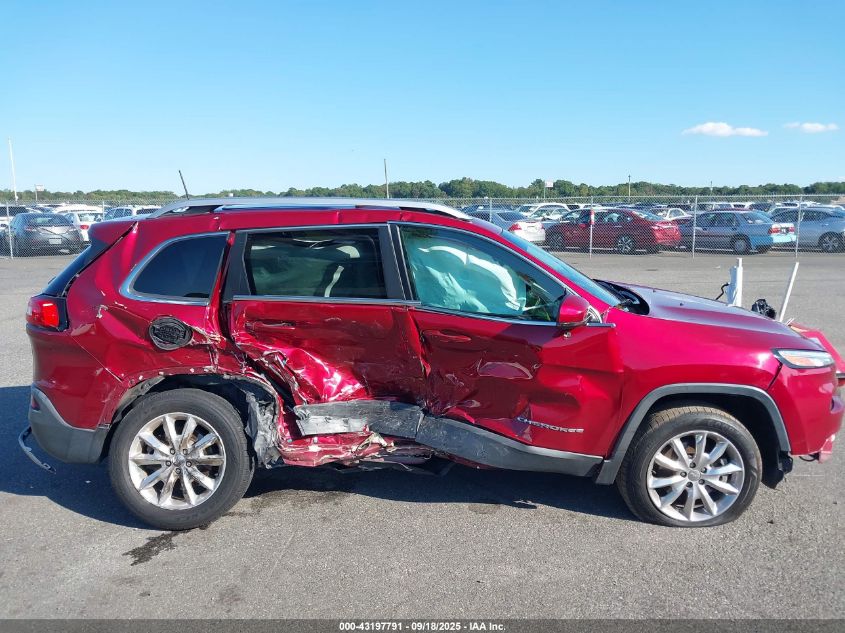 2016 Jeep Cherokee Limited VIN: 1C4PJMDS9GW279258 Lot: 43197791