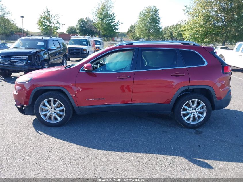 2016 Jeep Cherokee Limited VIN: 1C4PJMDS9GW279258 Lot: 43197791