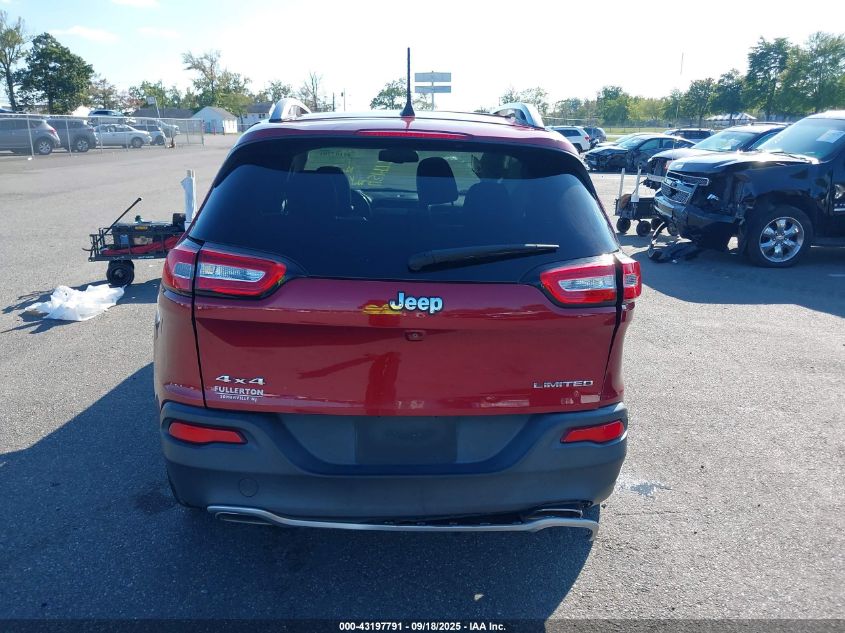 2016 Jeep Cherokee Limited VIN: 1C4PJMDS9GW279258 Lot: 43197791