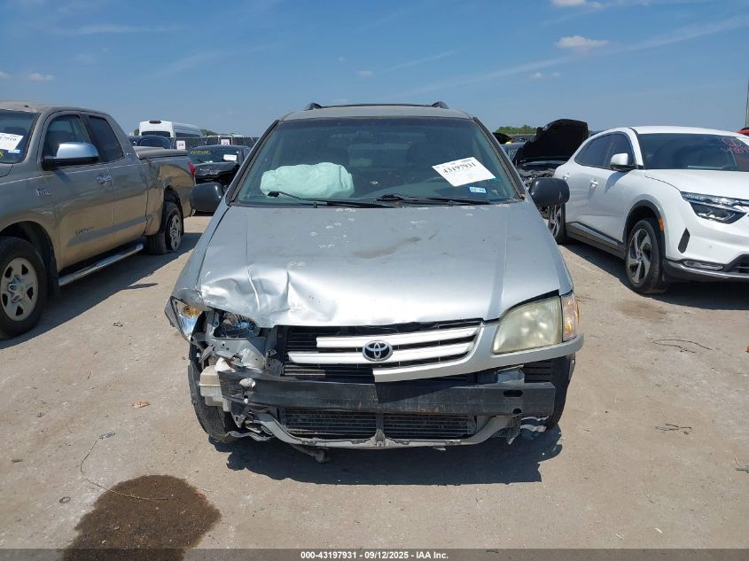 2002 Toyota Sienna Le VIN: 4T3ZF13C32U435420 Lot: 43197931