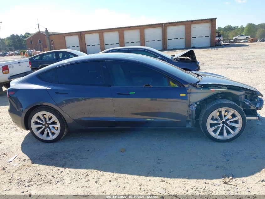 2021 Tesla Model 3 Standard Range Plus Rear-Wheel Drive VIN: 5YJ3E1EA1MF853844 Lot: 43198020