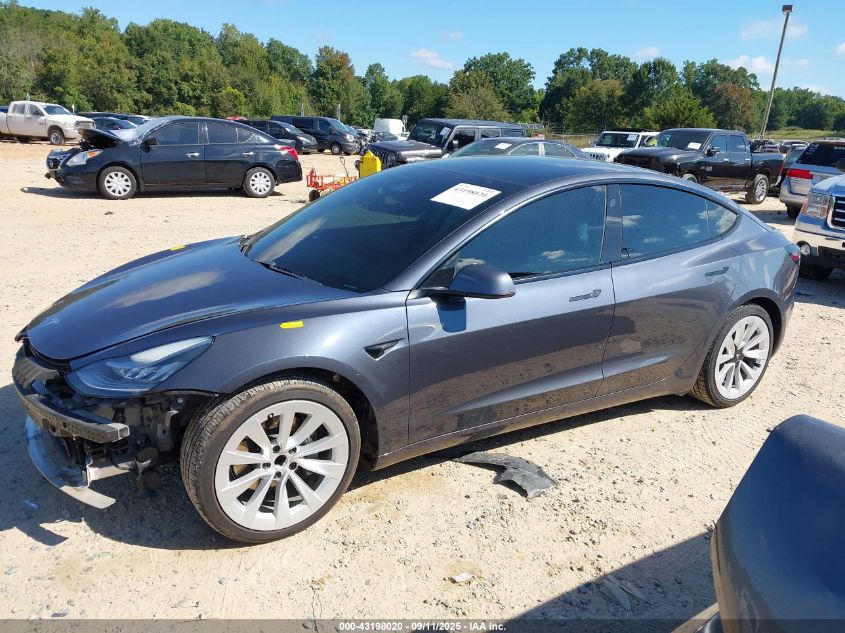 2021 Tesla Model 3 Standard Range Plus Rear-Wheel Drive VIN: 5YJ3E1EA1MF853844 Lot: 43198020
