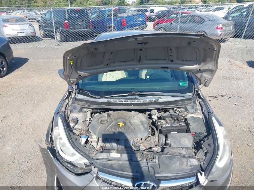 2014 Hyundai Elantra Gl VIN: 5NPDH4AE7EH456532 Lot: 43198274