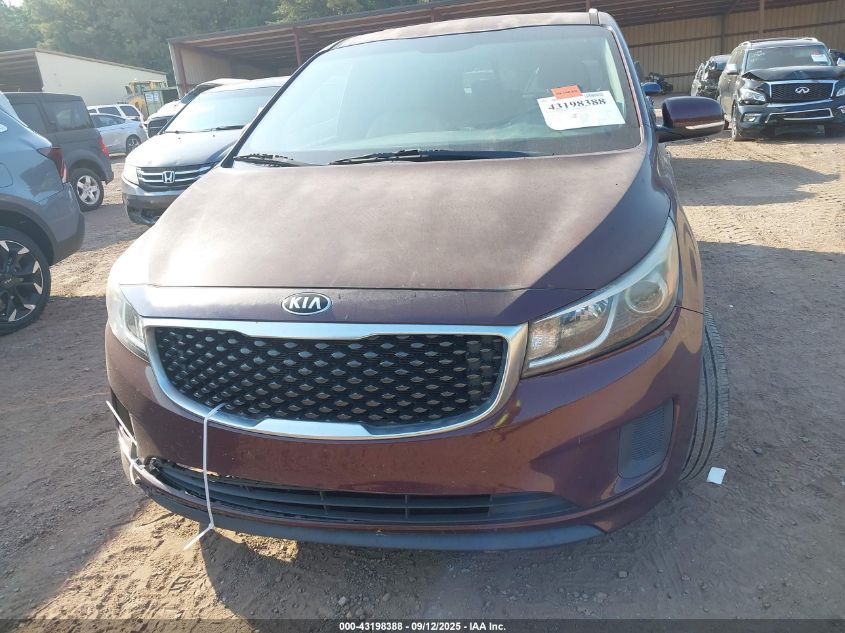 2015 Kia Sedona Lx VIN: KNDMB5C15F6042991 Lot: 43198388