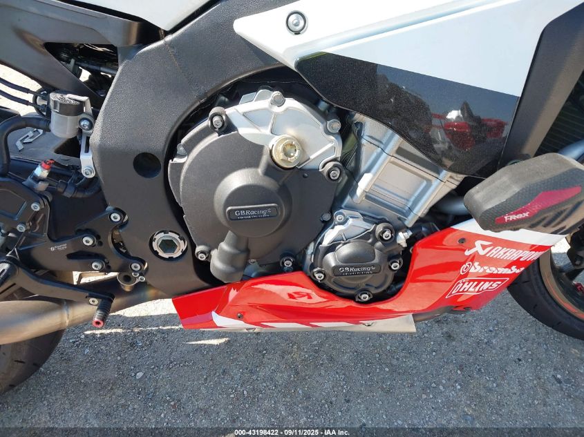 2015 Yamaha Yzfr1 VIN: JYARN39E2FA000380 Lot: 43198422