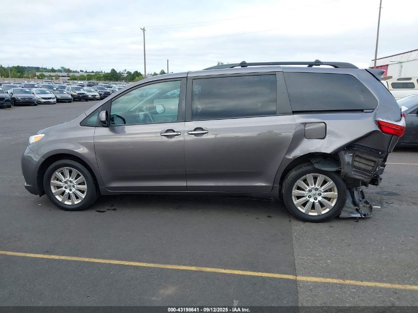 2015 Toyota Sienna Xle Premium 7 Passenger VIN: 5TDDK3DC5FS114485 Lot: 43198641