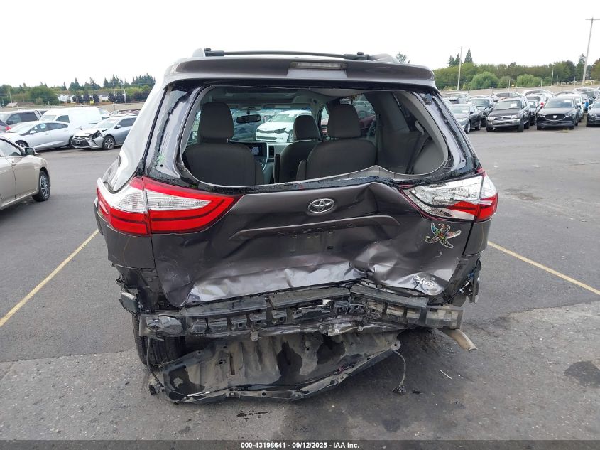 2015 Toyota Sienna Xle Premium 7 Passenger VIN: 5TDDK3DC5FS114485 Lot: 43198641