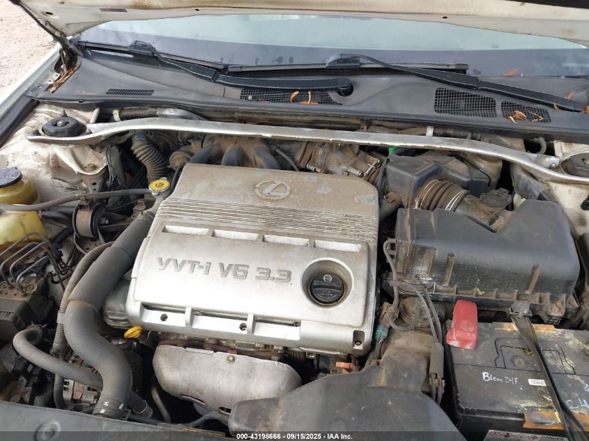 2005 Lexus Es 330 VIN: JTHBA30G655105283 Lot: 43198666