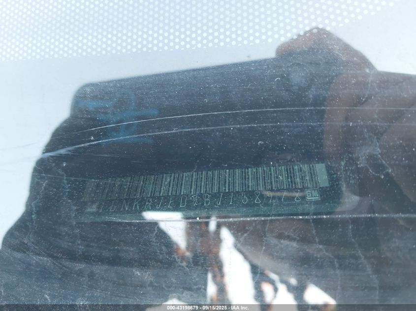 2011 Chevrolet Traverse 2Lt VIN: 1GNKRJED9BJ138978 Lot: 43198679