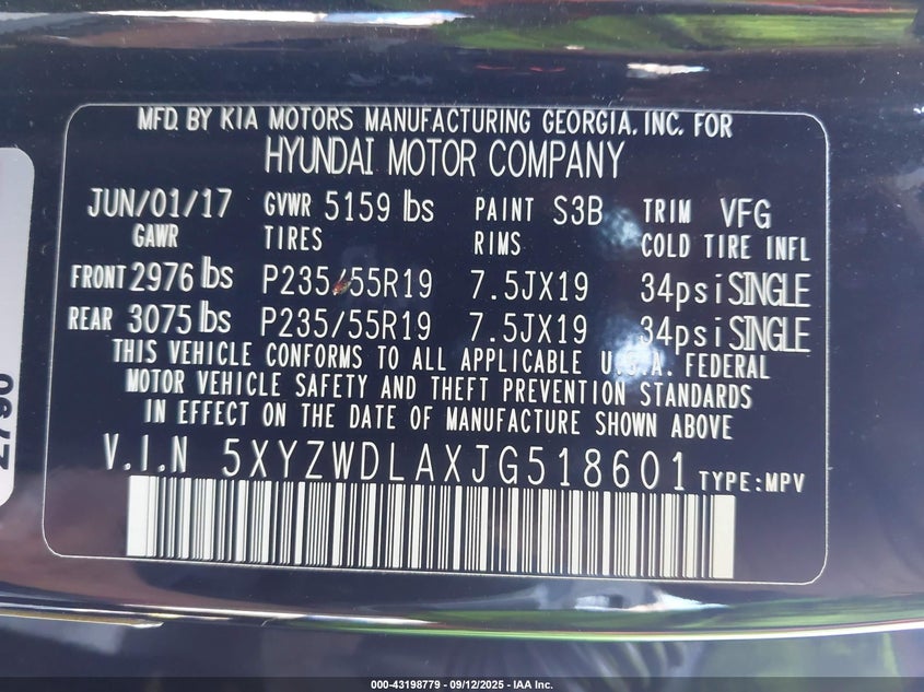 2018 HYUNDAI SANTA FE SPORT 2.0T ULTIMATE 5XYZWDLAXJG518601