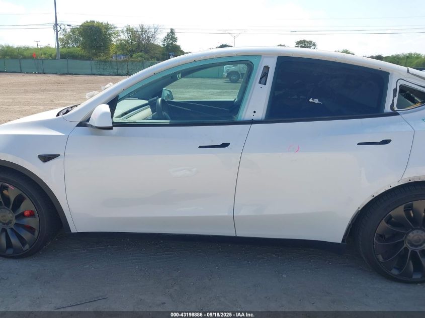 2022 Tesla Model Y Performance Dual Motor All-Wheel Drive VIN: 7SAYGDEF4NF452094 Lot: 43198886
