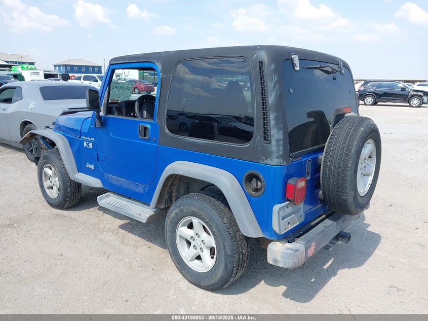 2002 Jeep Wrangler X blue other gasoline 1J4FA39SX2P771017 photo #4
