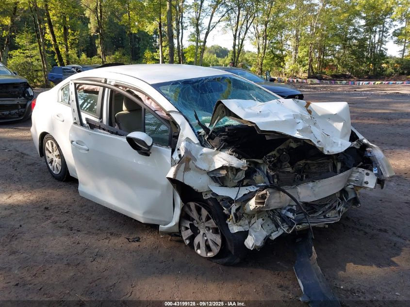 2012 Honda Civic Lx VIN: 2HGFB2F57CH314197 Lot: 43199128