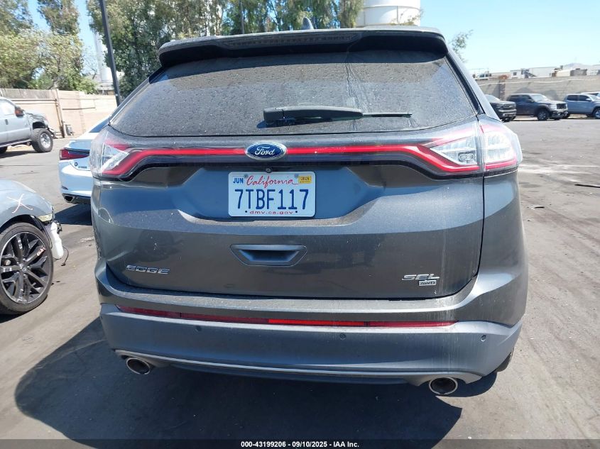 2016 Ford Edge Sel VIN: 2FMPK4J8XGBB27380 Lot: 43199206