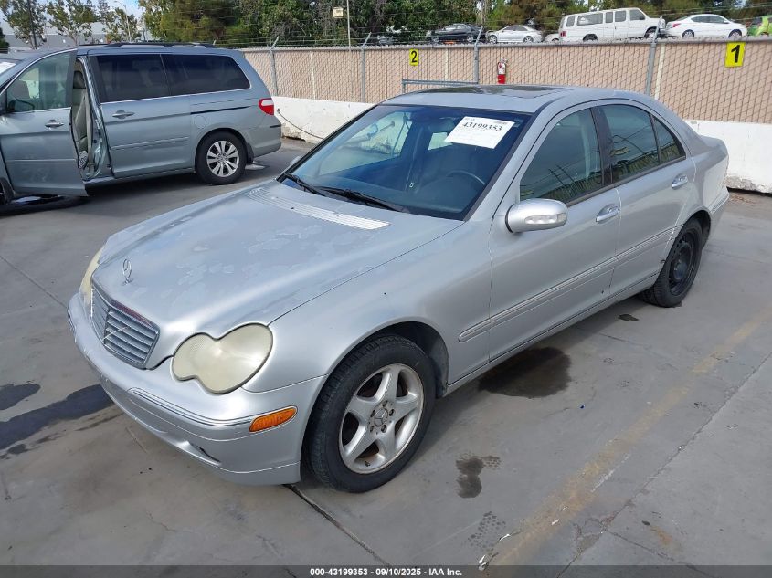 2002 Mercedes-Benz C 240 VIN: WDBRF61JX2F148039 Lot: 43199353