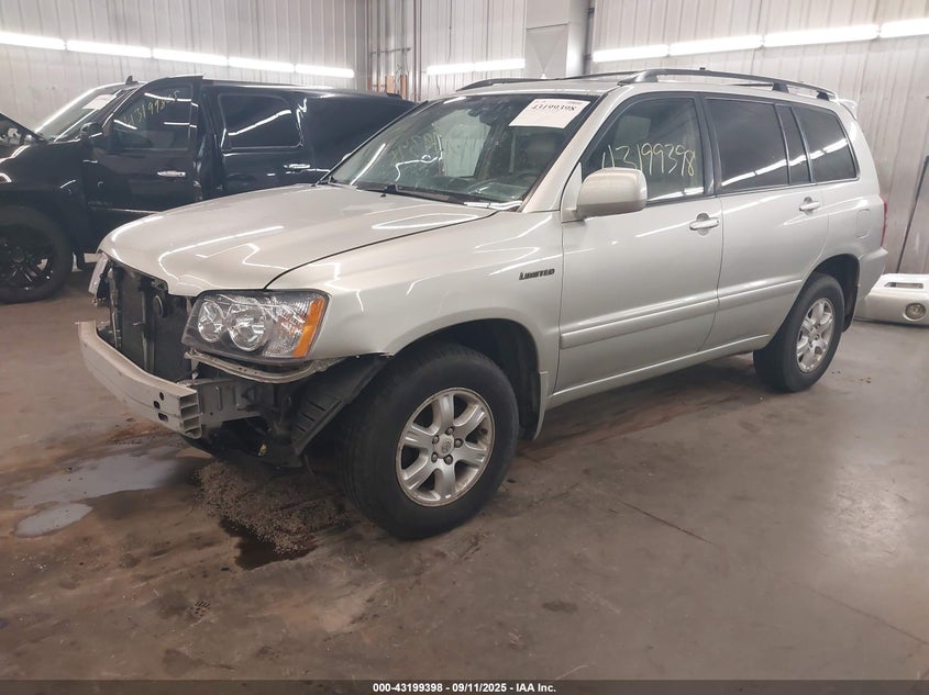 2003 Toyota Highlander Limited V6 silver other gasoline JTEHF21A230132259 photo #3