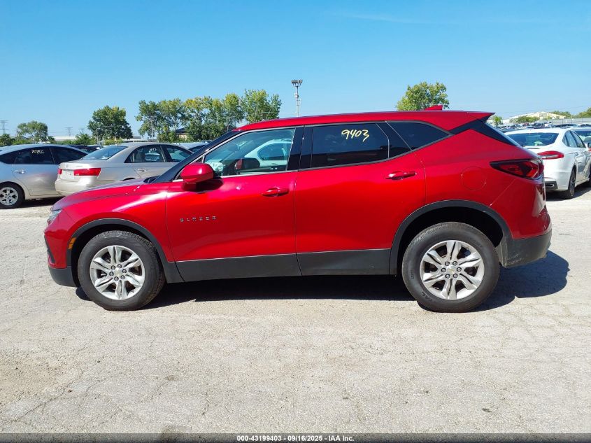 2022 Chevrolet Blazer Fwd 2Lt VIN: 3GNKBCR41NS152872 Lot: 43199403