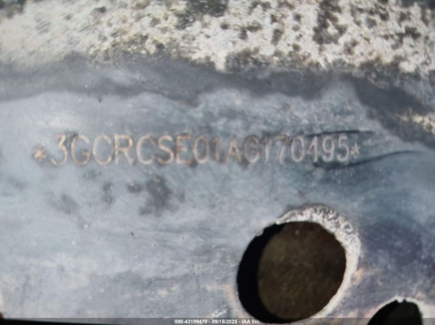 2010 Chevrolet Silverado 1500 Lt VIN: 3GCRCSE01AG170495 Lot: 43199479