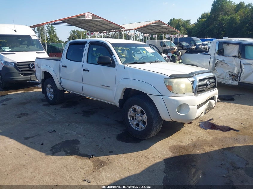 2007 Toyota Tacoma Base V6 white truck gasoline 5TELU42N47Z447829 photo #1
