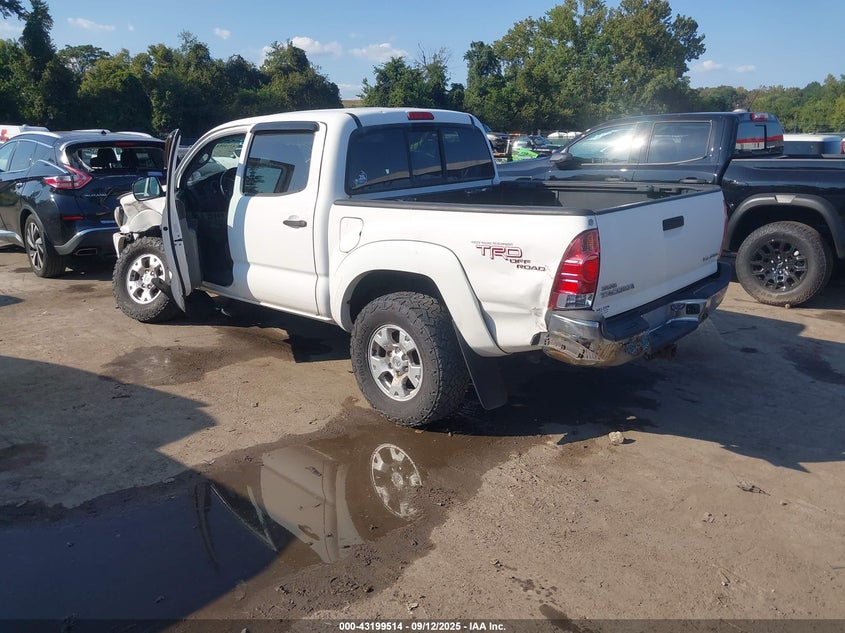 2007 Toyota Tacoma Base V6 white truck gasoline 5TELU42N47Z447829 photo #4