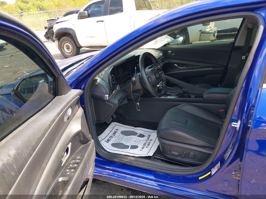 VIN KMHLN4AJ2MU007121 2021 HYUNDAI ELANTRA HYBRID LIMITED