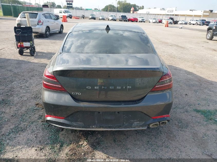 2023 Genesis G70 Prestige VIN: KMTG34TA3PU111180 Lot: 43199538