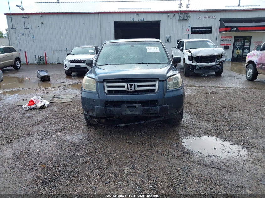 2006 Honda Pilot Lx VIN: 2HKYF18136H512951 Lot: 43199678