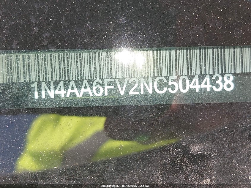 2022 NISSAN MAXIMA PLATINUM XTRONIC CVT - 1N4AA6FV2NC504438