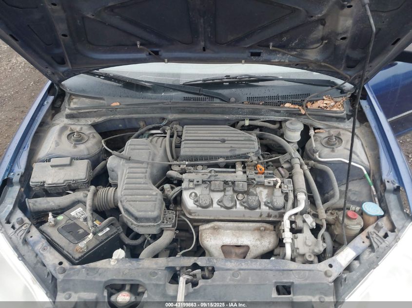 2004 Honda Civic Vp VIN: 2HGES164X4H643166 Lot: 43199863