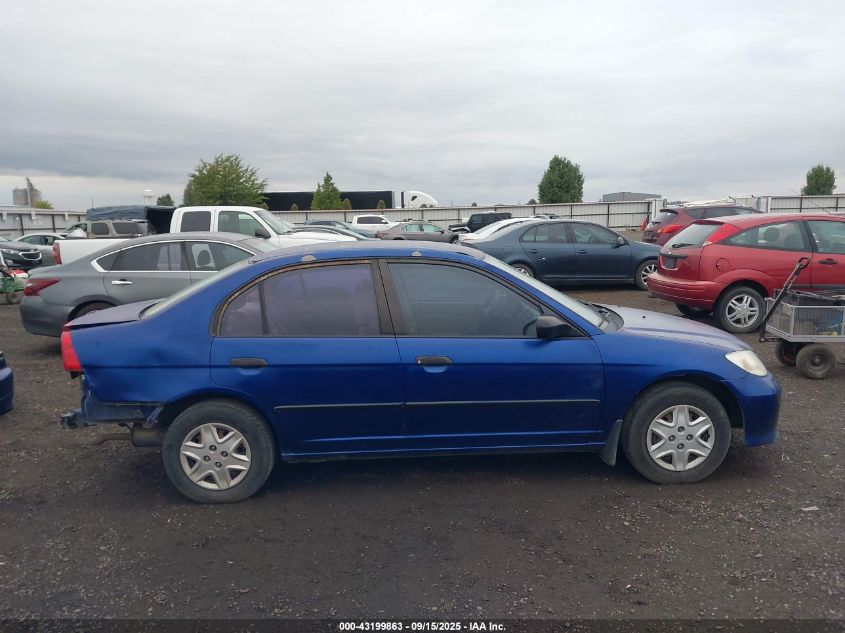 2004 Honda Civic Vp VIN: 2HGES164X4H643166 Lot: 43199863