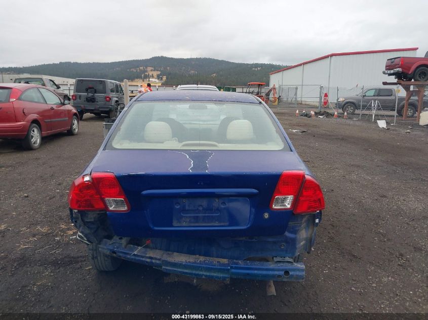 2004 Honda Civic Vp VIN: 2HGES164X4H643166 Lot: 43199863