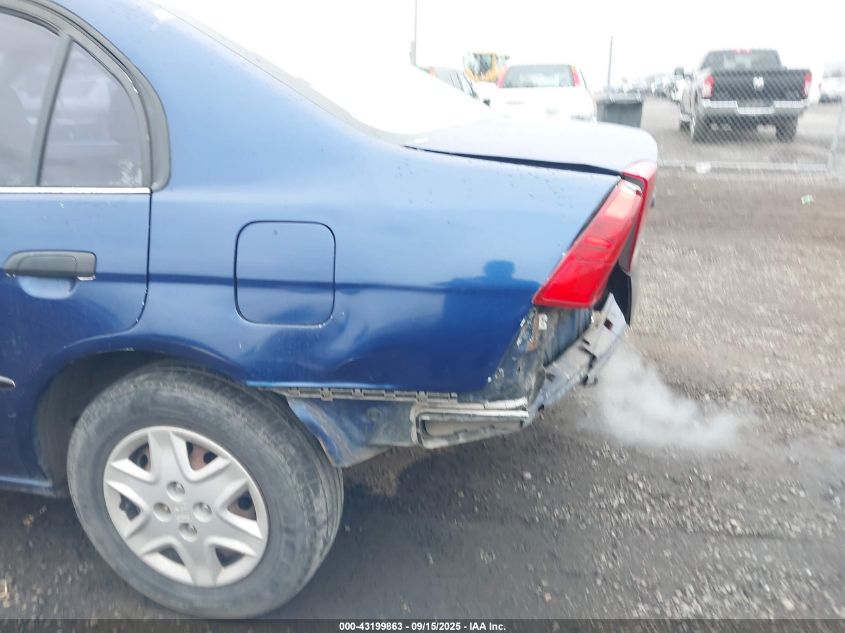 2004 Honda Civic Vp VIN: 2HGES164X4H643166 Lot: 43199863