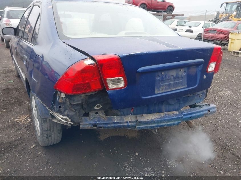 2004 Honda Civic Vp VIN: 2HGES164X4H643166 Lot: 43199863