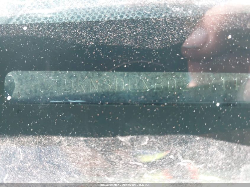 2011 Toyota Prius Three VIN: JTDKN3DUXB0277119 Lot: 43199947